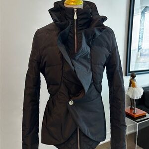 Morgan de Toi Black Down Sculpted Jacket – Size 40 (Medium)